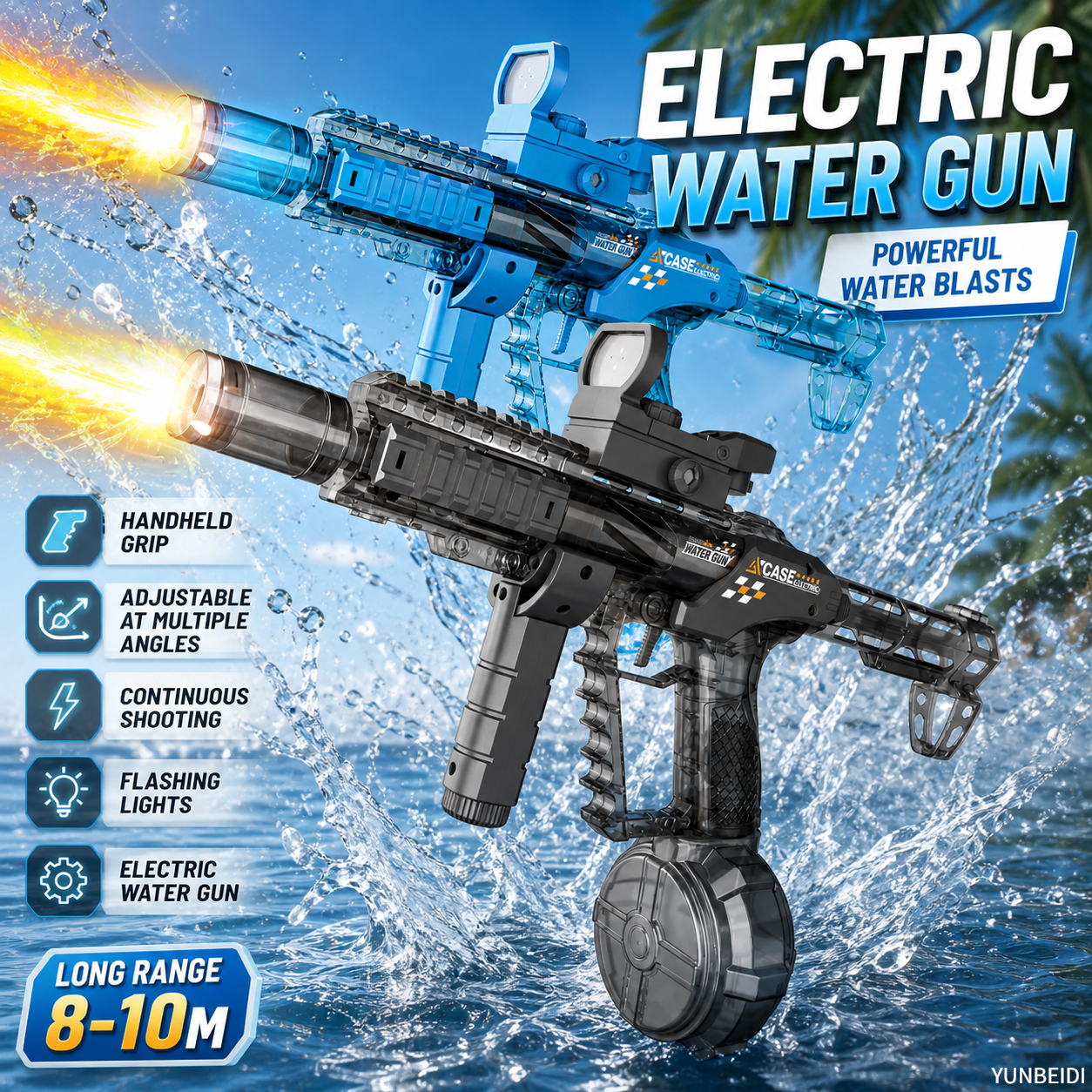 Outdoor Lighting The Range - Electric Water Gun with LED Light