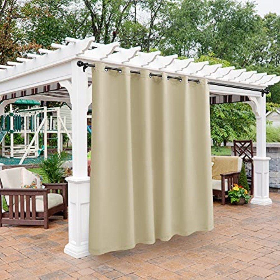 Outdoor Lighting Gazebo - Waterproof Outdoor Curtains for Patio Gazebo