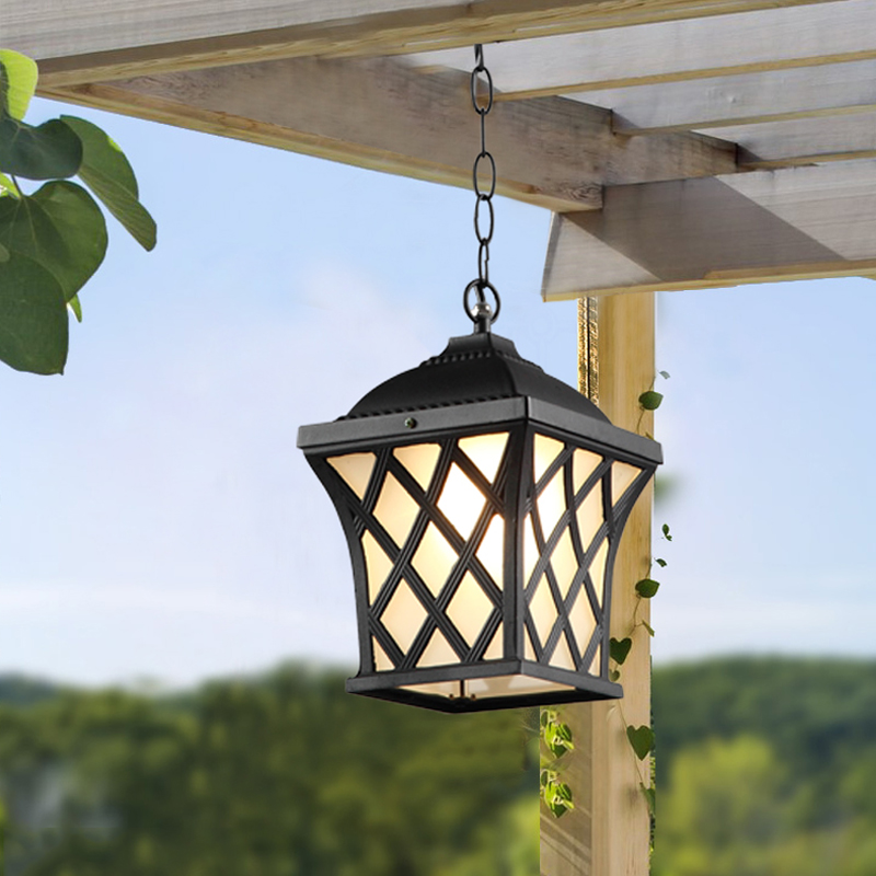 Outdoor Lighting Chandelier - European Retro LED Waterproof Pendant Lamp
