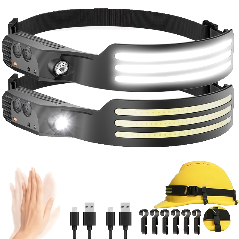 Outdoor Lighting Sensor - LED Sensor Headlamp USB Rechargeable Led