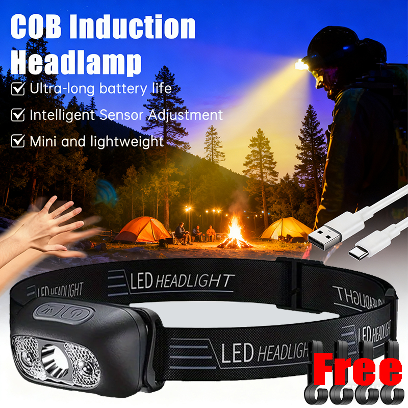 Outdoor Lighting Sensor - Strong Light Headlamp Portable LED Sensor