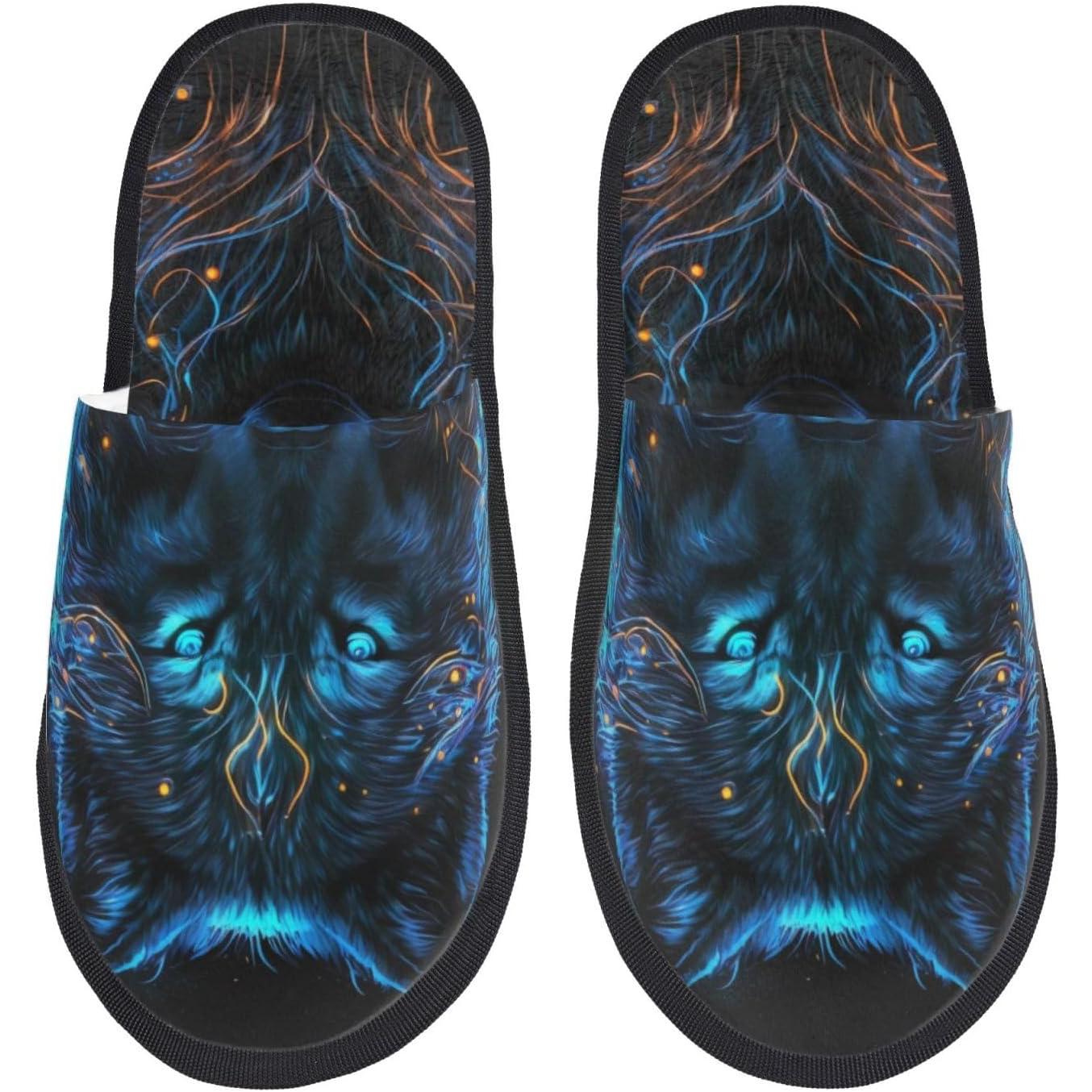 Cool Blue Light Wolf Print Wom - Outdoor Lighting On House のレビューと価格