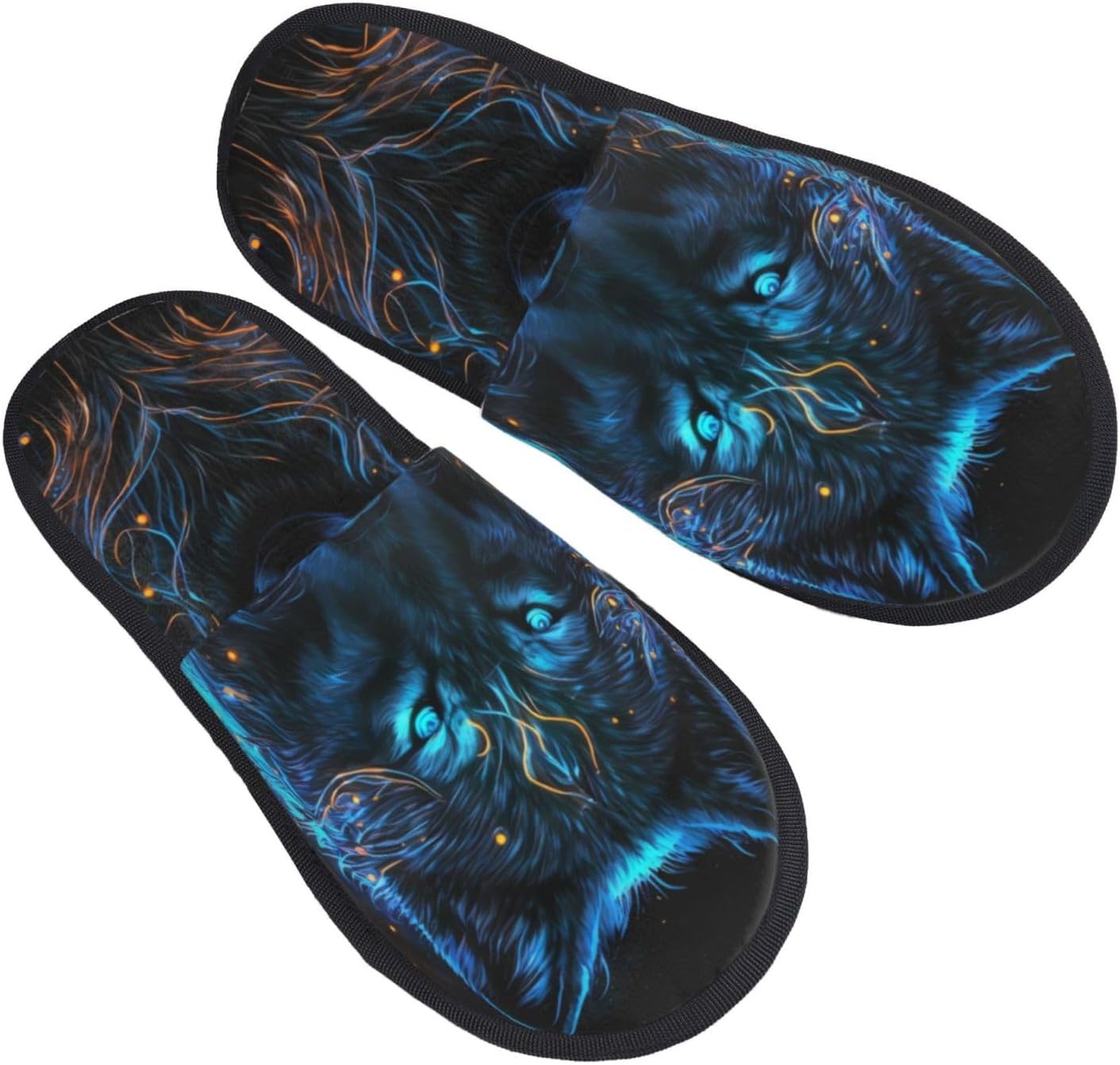 Cool Blue Light Wolf Print Wom - Outdoor Lighting On House のレビューと価格