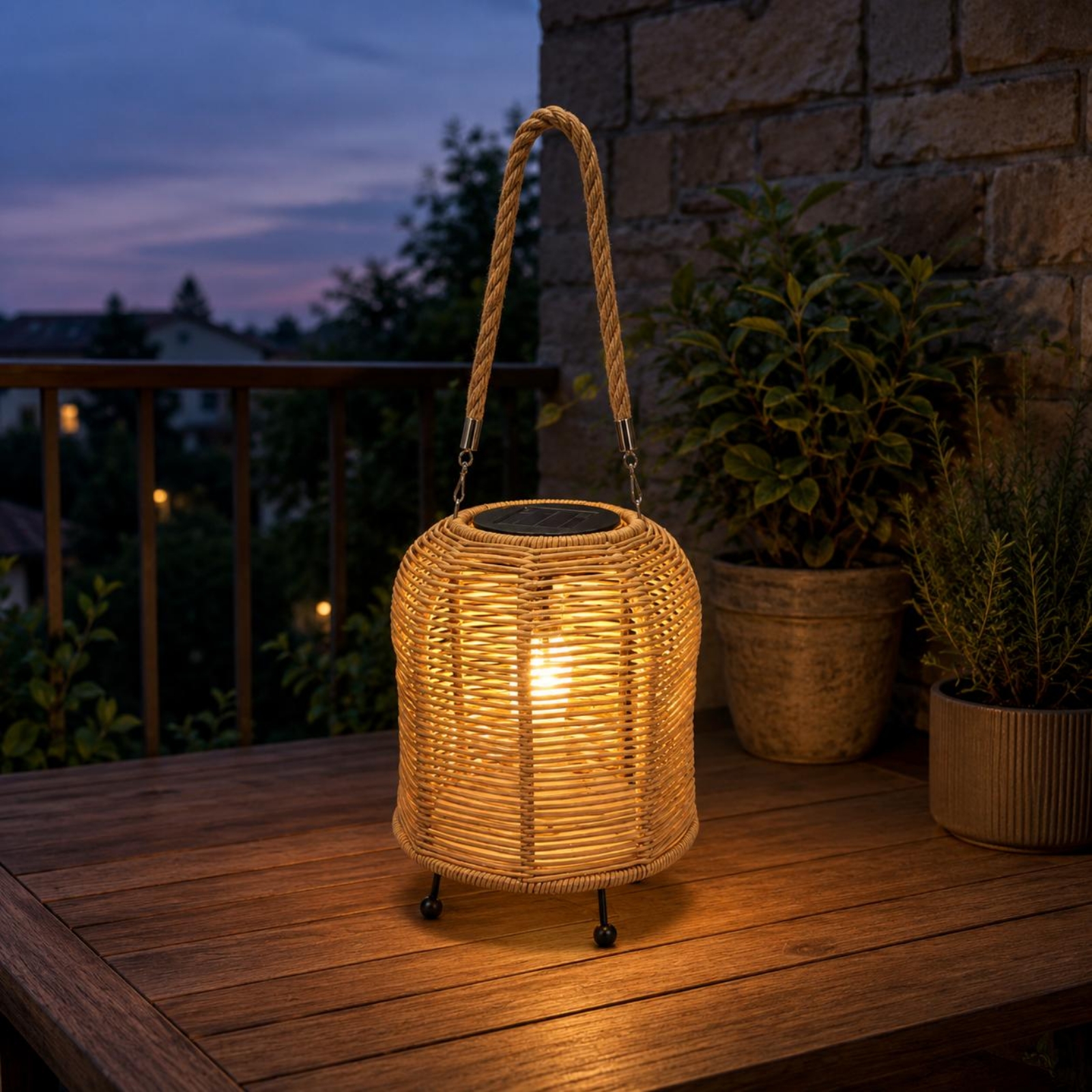 Handwoven Solar Lantern Braide - Outdoor Lighting Restaurant のレビューと価格