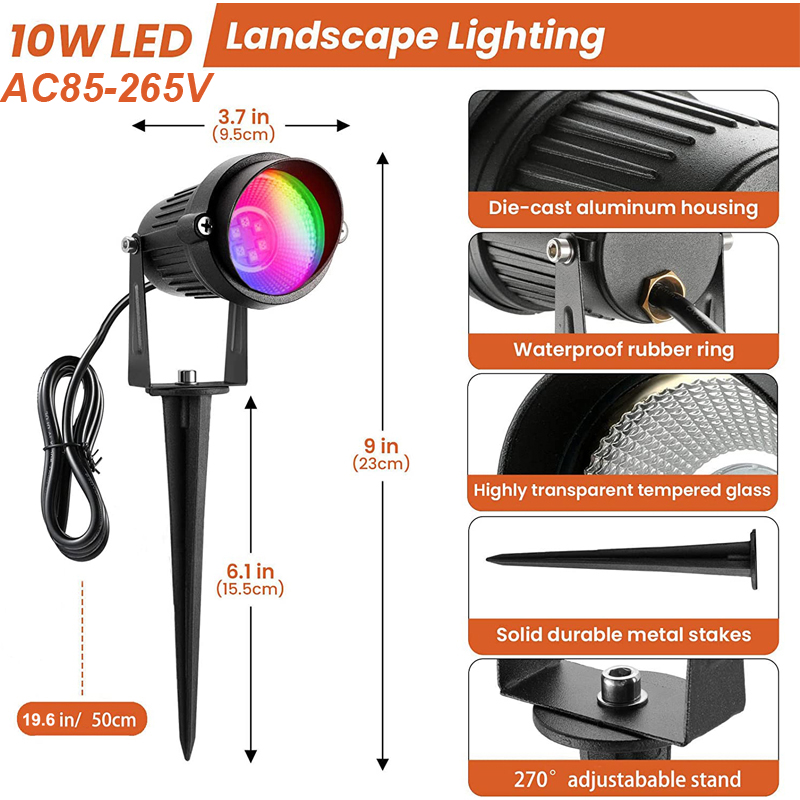 RGBW Color Changing Landscape  - Outdoor Lighting Uk のレビューと価格