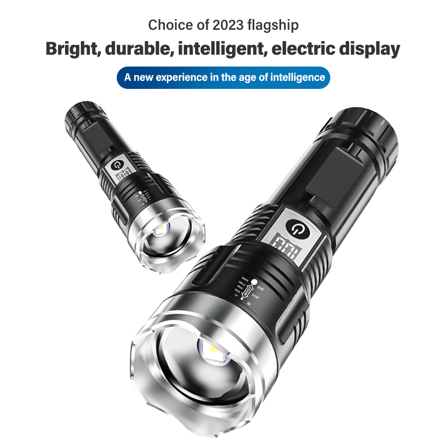 High Power 200000LM LED Flashl - Outdoor Lighting Battery のレビューと価格