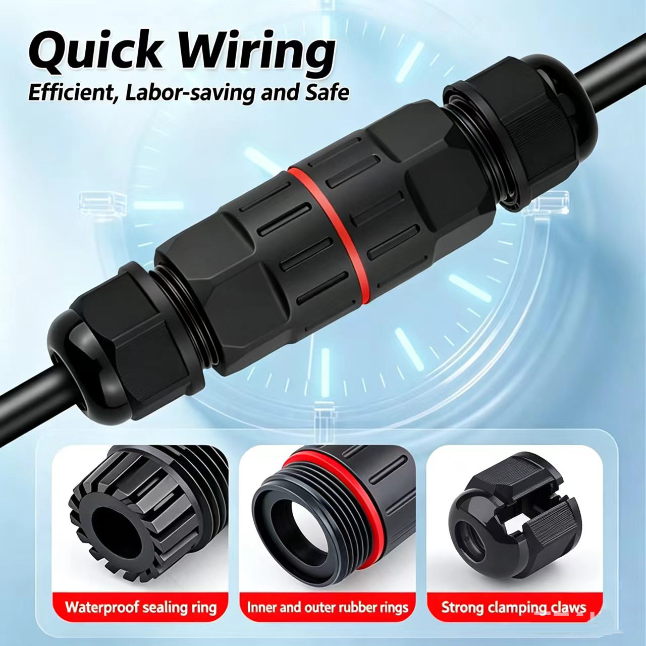 1Pc 2 Pin 3 Pin Wire Connector - Outdoor Lighting Wire Connectors のレビューと価格
