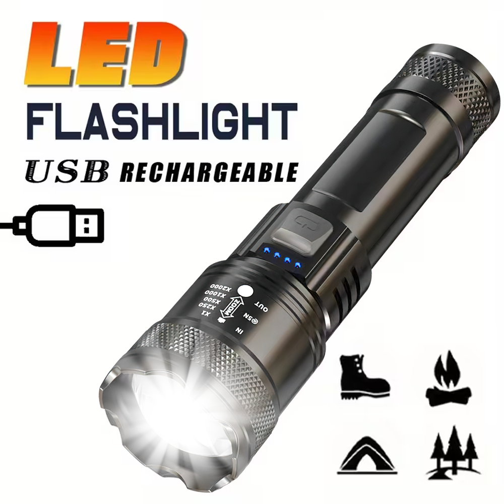 Super Bright LED Flashlight US - Outdoor Lighting Usb のレビューと価格