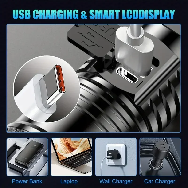Super Bright LED Flashlight US - Outdoor Lighting Usb のレビューと価格