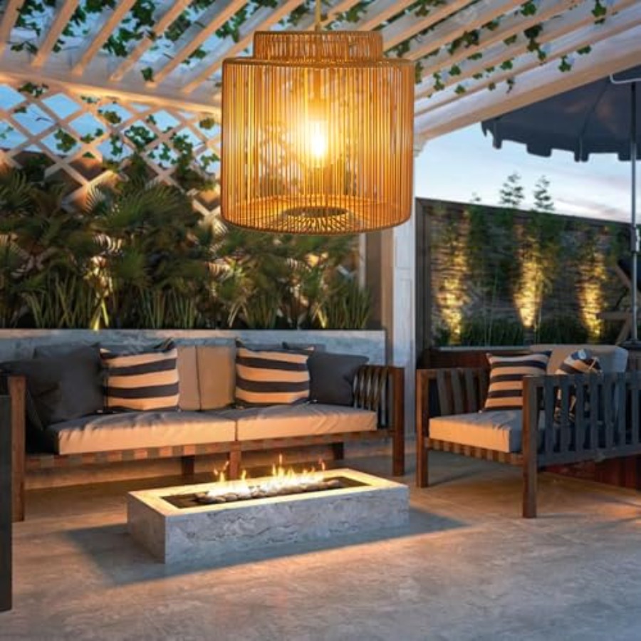 Outdoor solar pendant light fo - Outdoor Lighting Gazebo のレビューと価格