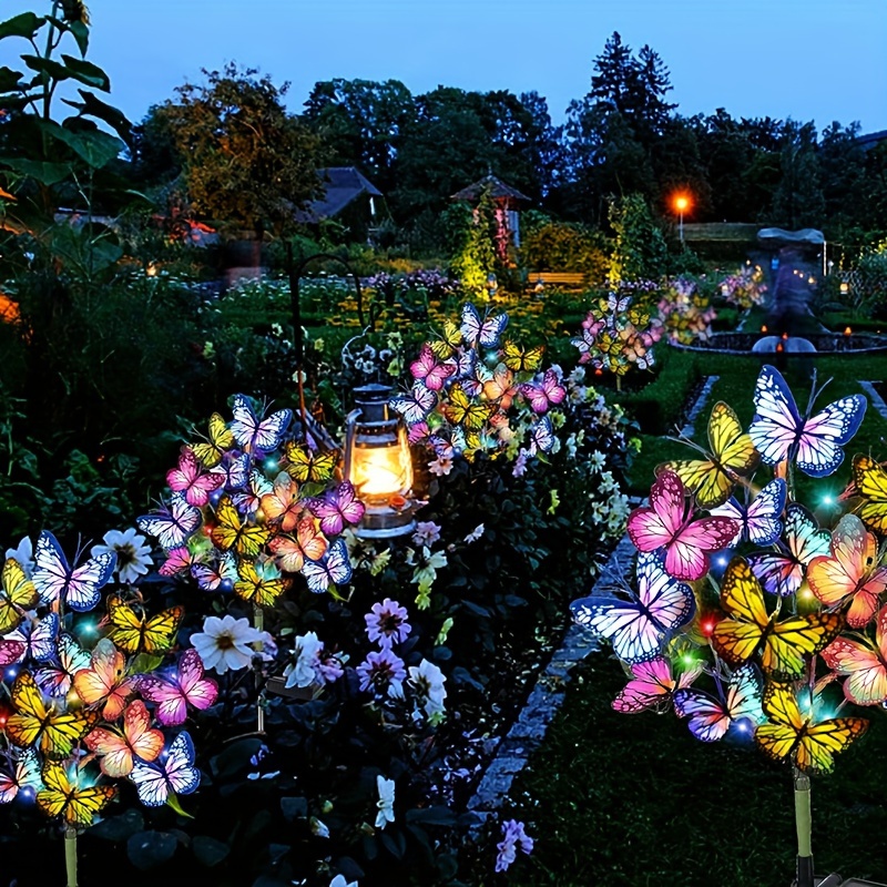Solar LED Butterfly Garden Lig - Outdoor Lighting Gazebo のレビューと価格