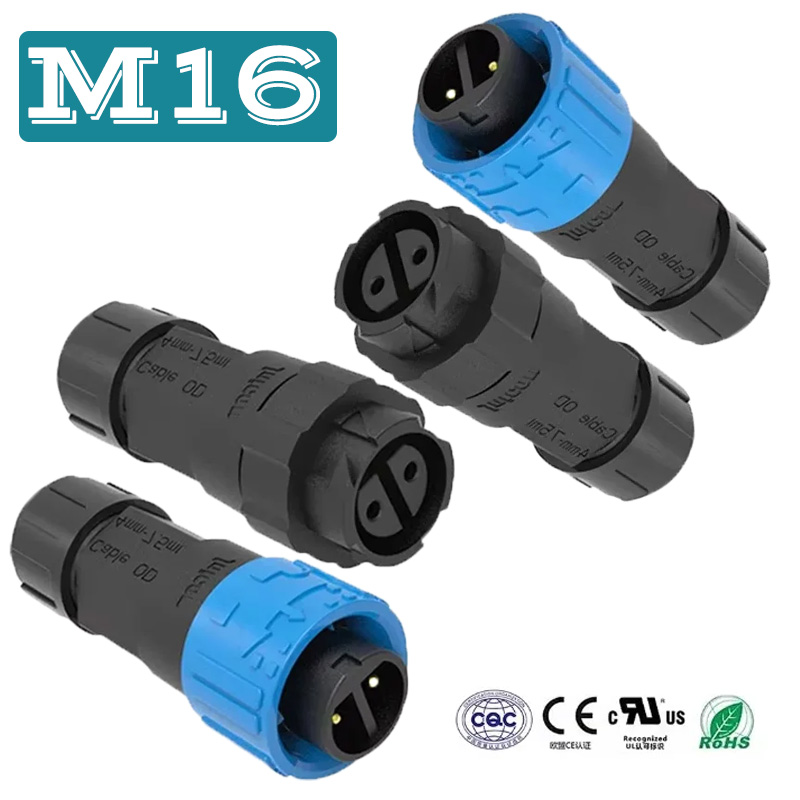 2Pin M16 Power Connector Self- - Outdoor Lighting Wire Connectors のレビューと価格