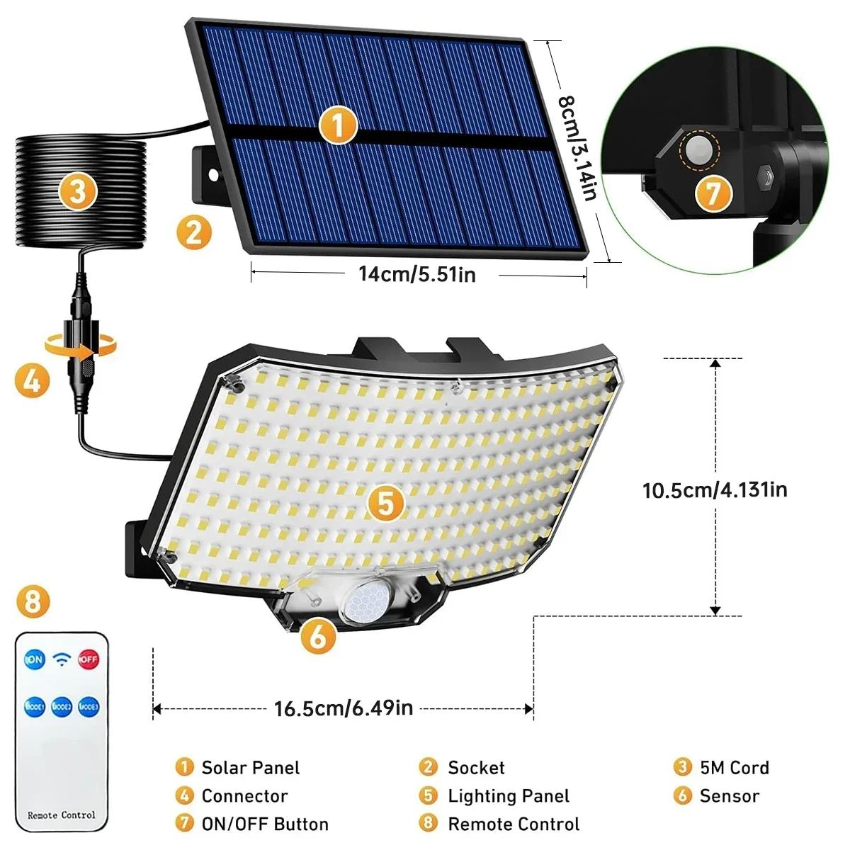 234LED Solar Outdoor Lights Mo - Outdoor Lighting Solar のレビューと価格