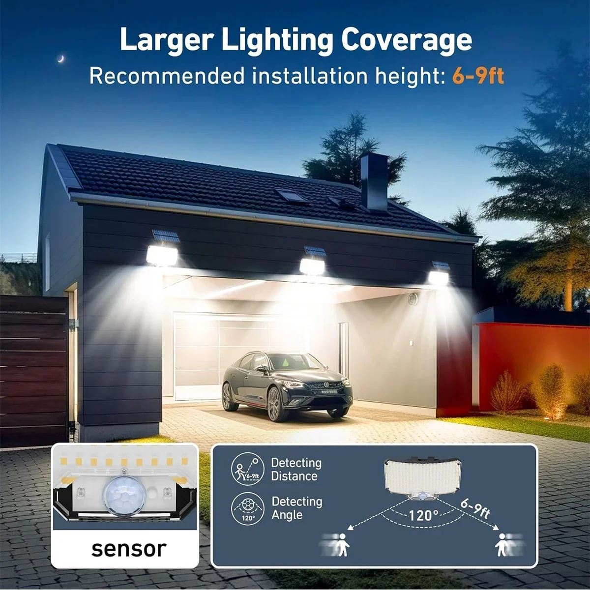 234LED Solar Outdoor Lights Mo - Outdoor Lighting Solar のレビューと価格