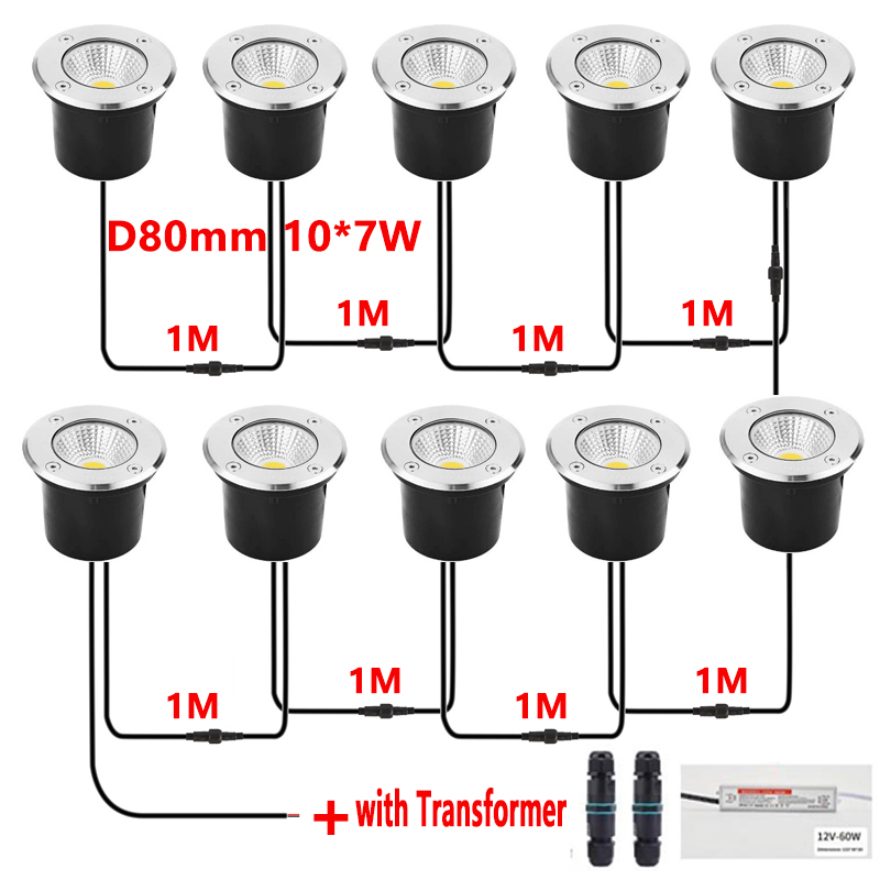 12V LED In-ground Light IP67 W - Outdoor Lighting Underground Wiring のレビューと価格