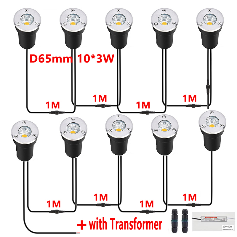12V LED In-ground Light IP67 W - Outdoor Lighting Underground Wiring のレビューと価格