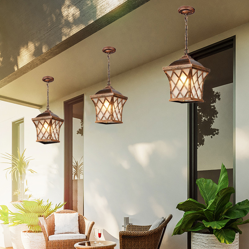 European Retro LED Waterproof  - Outdoor Lighting Chandelier のレビューと価格