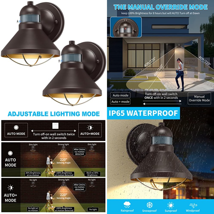 2 Pack Motion Sensor Outdoor L - Outdoor Lighting Solar のレビューと価格