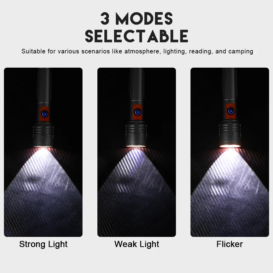 High Power LED Flashlight USB  - Outdoor Lighting Usb のレビューと価格