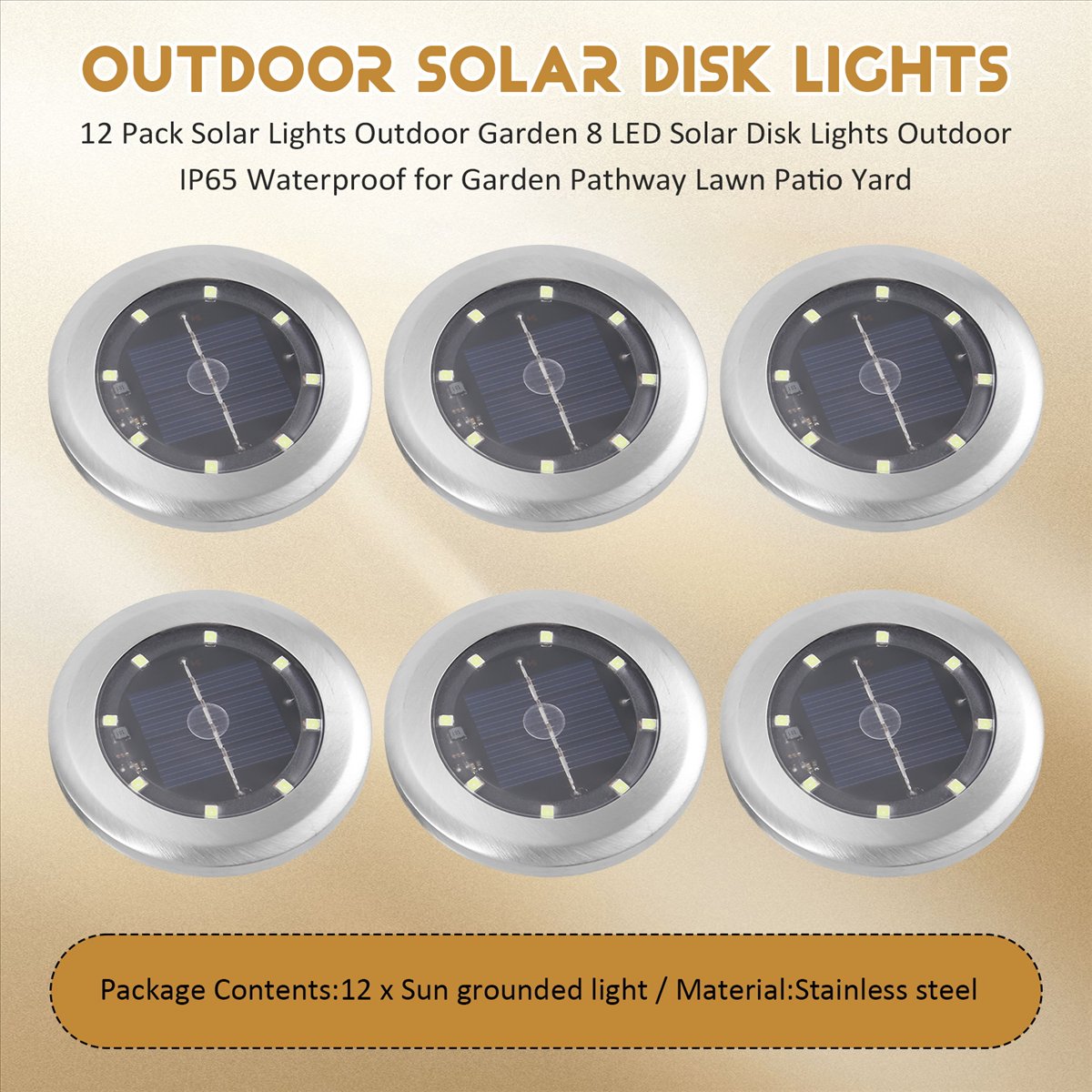 *A14E 12 Pack Solar Lights Out - Outdoor Lighting Gazebo のレビューと価格