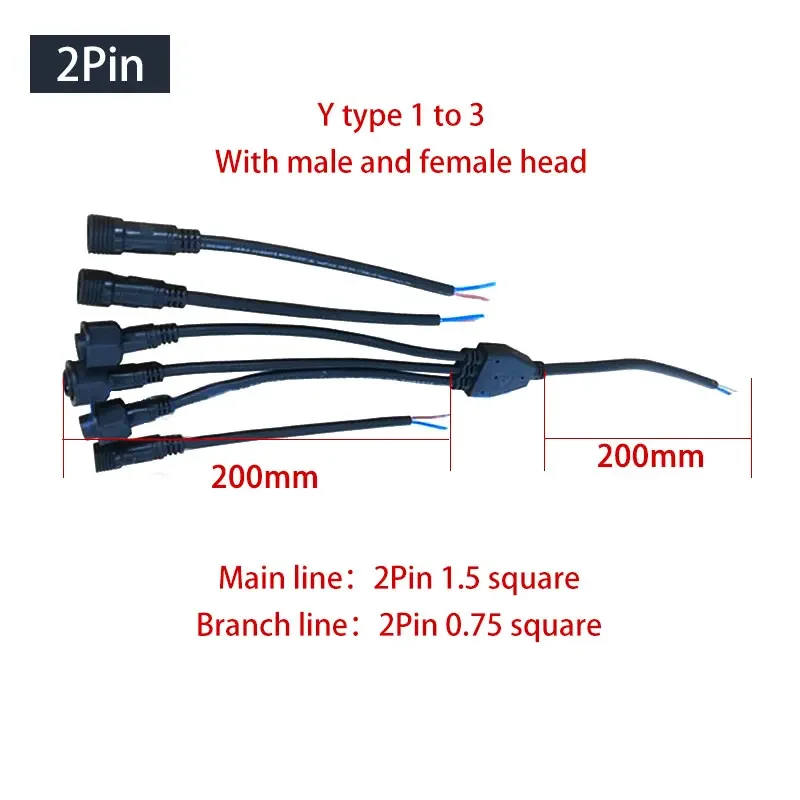 Waterproof Y-Type Wire Splitte - Outdoor Lighting Wire Connectors のレビューと価格