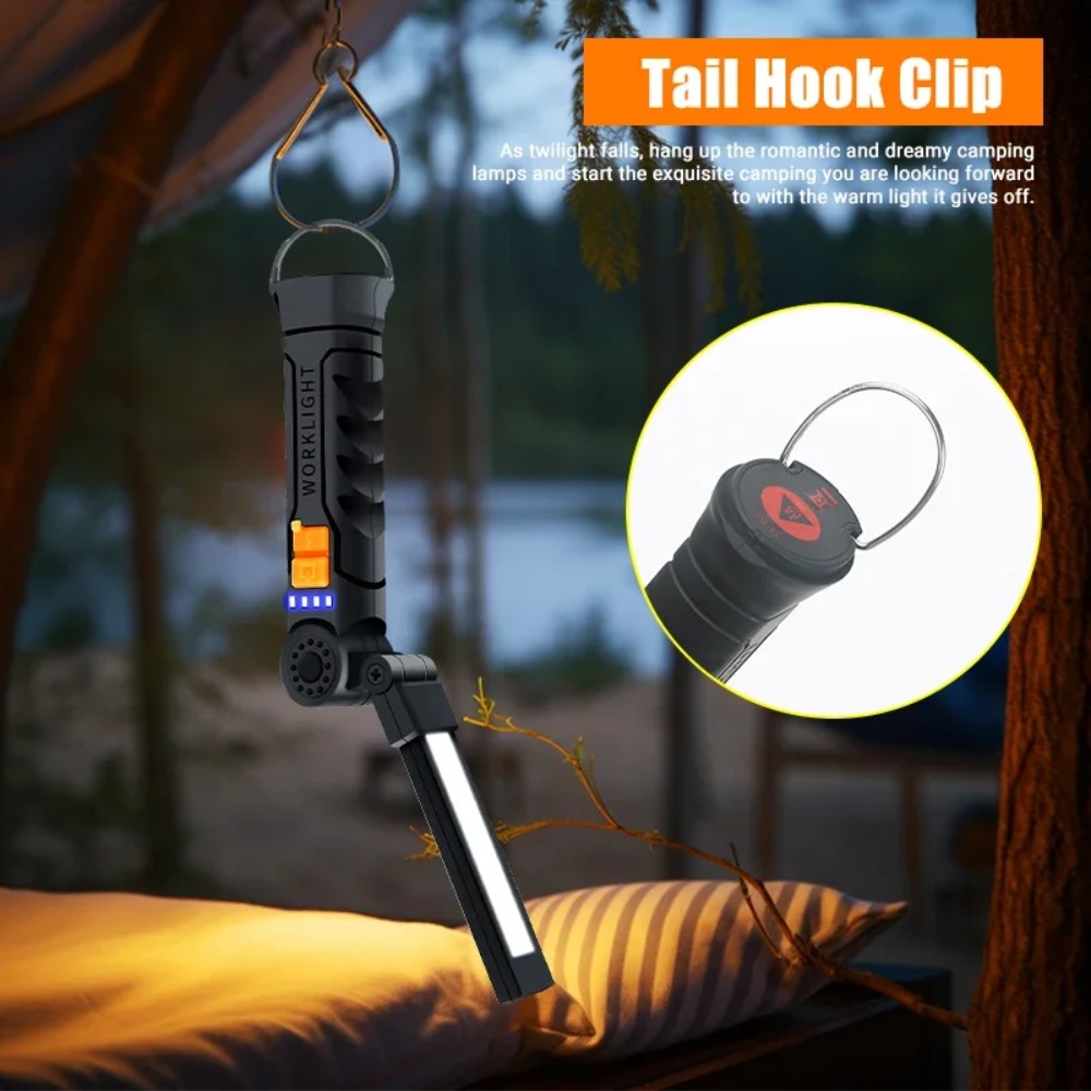 Portable COB LED Flashlight US - Outdoor Lighting Usb のレビューと価格