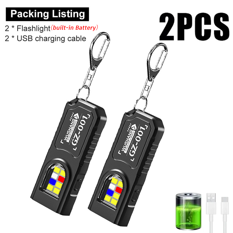 Multifunctional Keychain Flash - Outdoor Lighting Usb のレビューと価格
