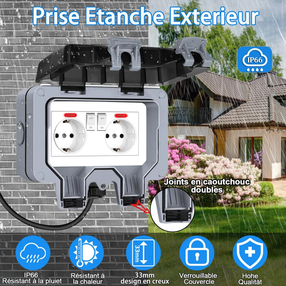 European-Style Outdoor Socket  - Outdoor Lighting Wall Mount のレビューと価格