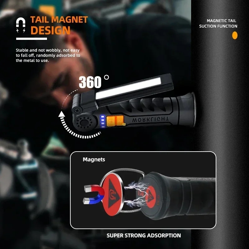 Portable COB LED Flashlight US - Outdoor Lighting Usb のレビューと価格