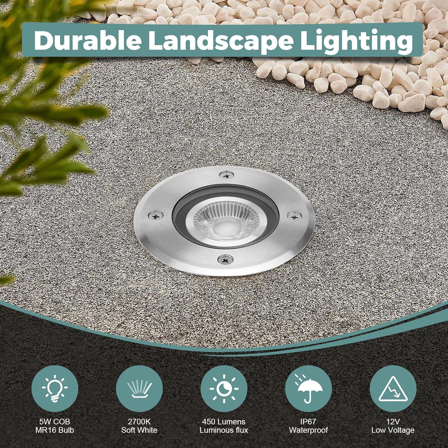 6 Pack Low Voltage Landscape L - Outdoor Lighting Underground Wiring のレビューと価格