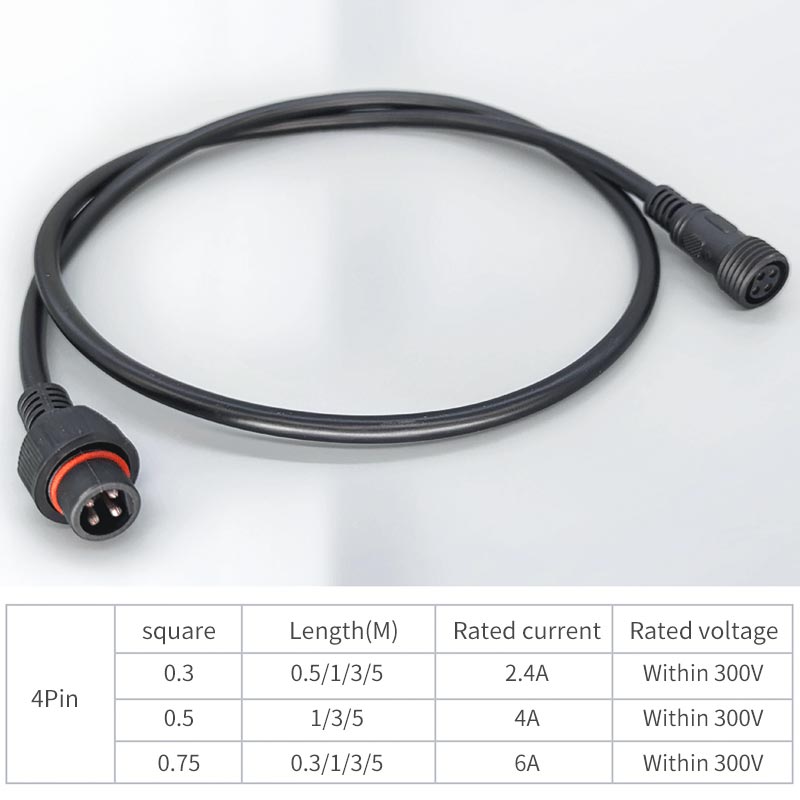 Male Famale Plug Cable 4Pin Wa - Outdoor Lighting Wire Connectors のレビューと価格