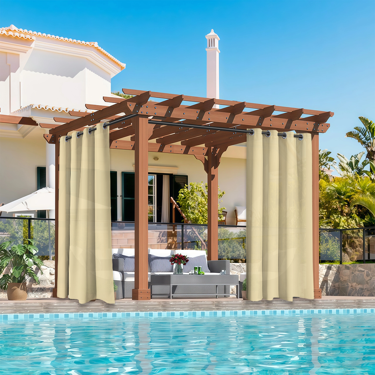 2 PCS Outdoor Light Filtering  - Outdoor Lighting Gazebo のレビューと価格