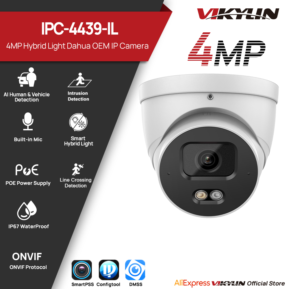 VIKYLIN 4MP IP Security Camera - Outdoor Lighting Not Working のレビューと価格