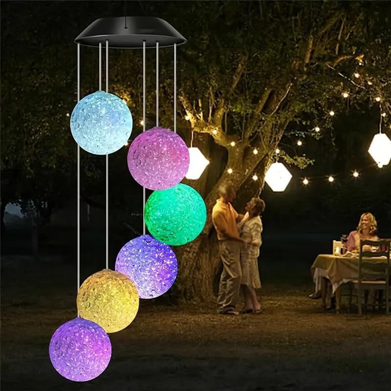 Solar Wind Chime Light LED Col - Outdoor Lighting Chandelier のレビューと価格
