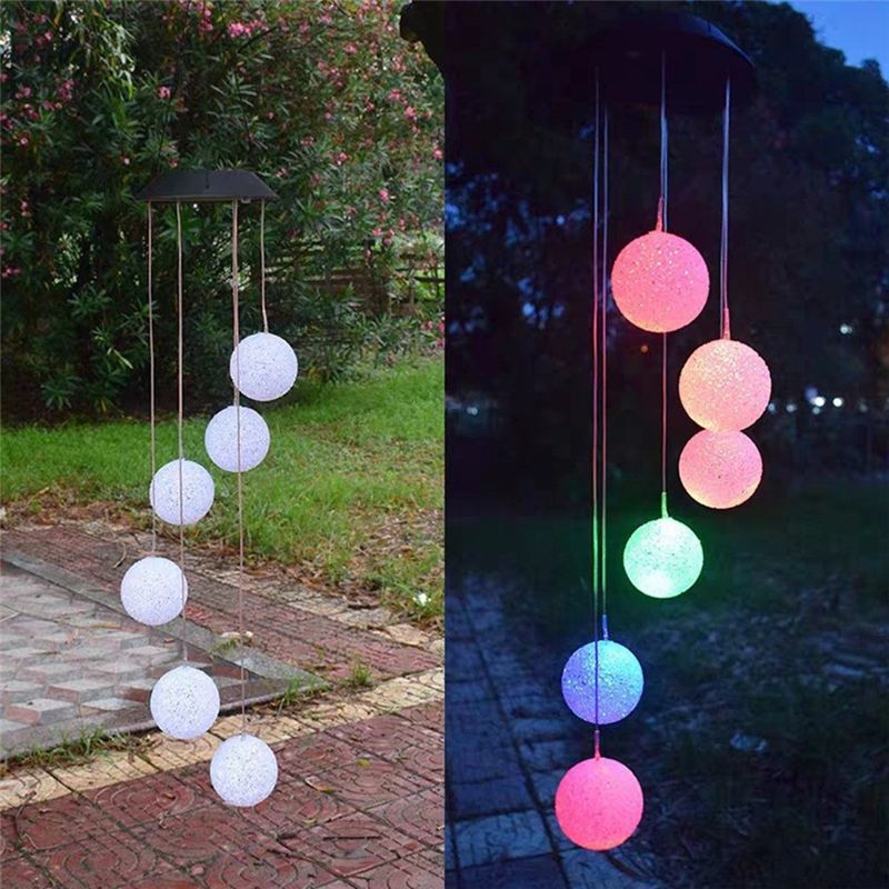 Solar Wind Chime Light LED Col - Outdoor Lighting Chandelier のレビューと価格