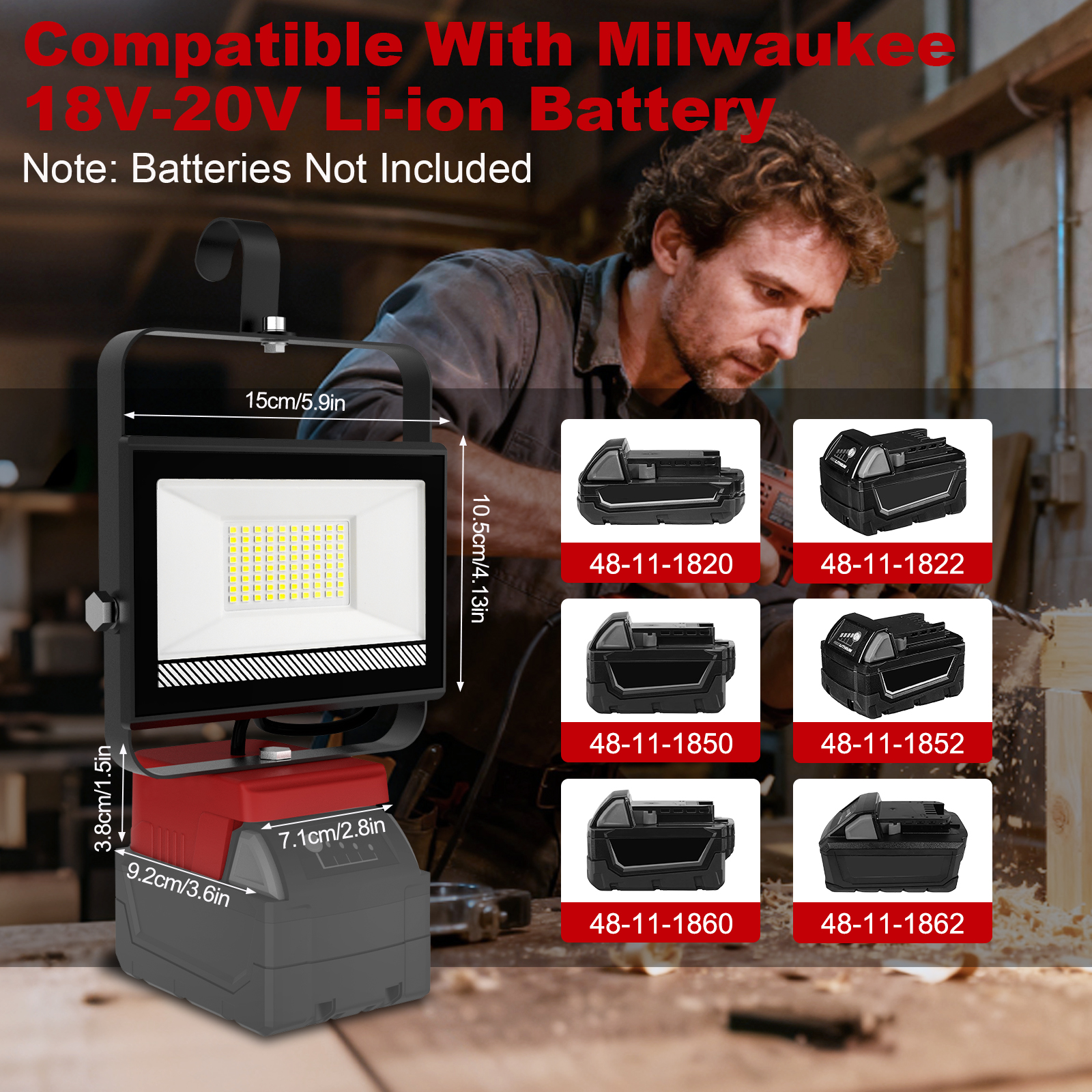 60W Portable Outdoor Work Ligh - Outdoor Lighting Not Working のレビューと価格