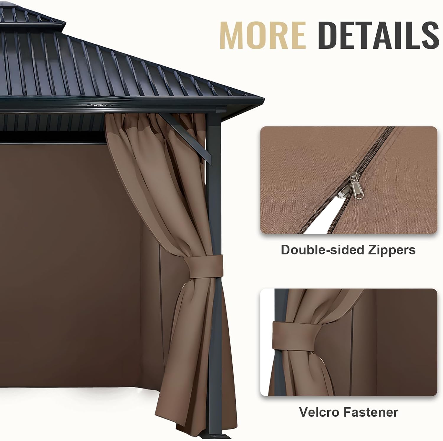 4-Panel 10' x 10' Gazebo Repla - Outdoor Lighting Gazebo のレビューと価格