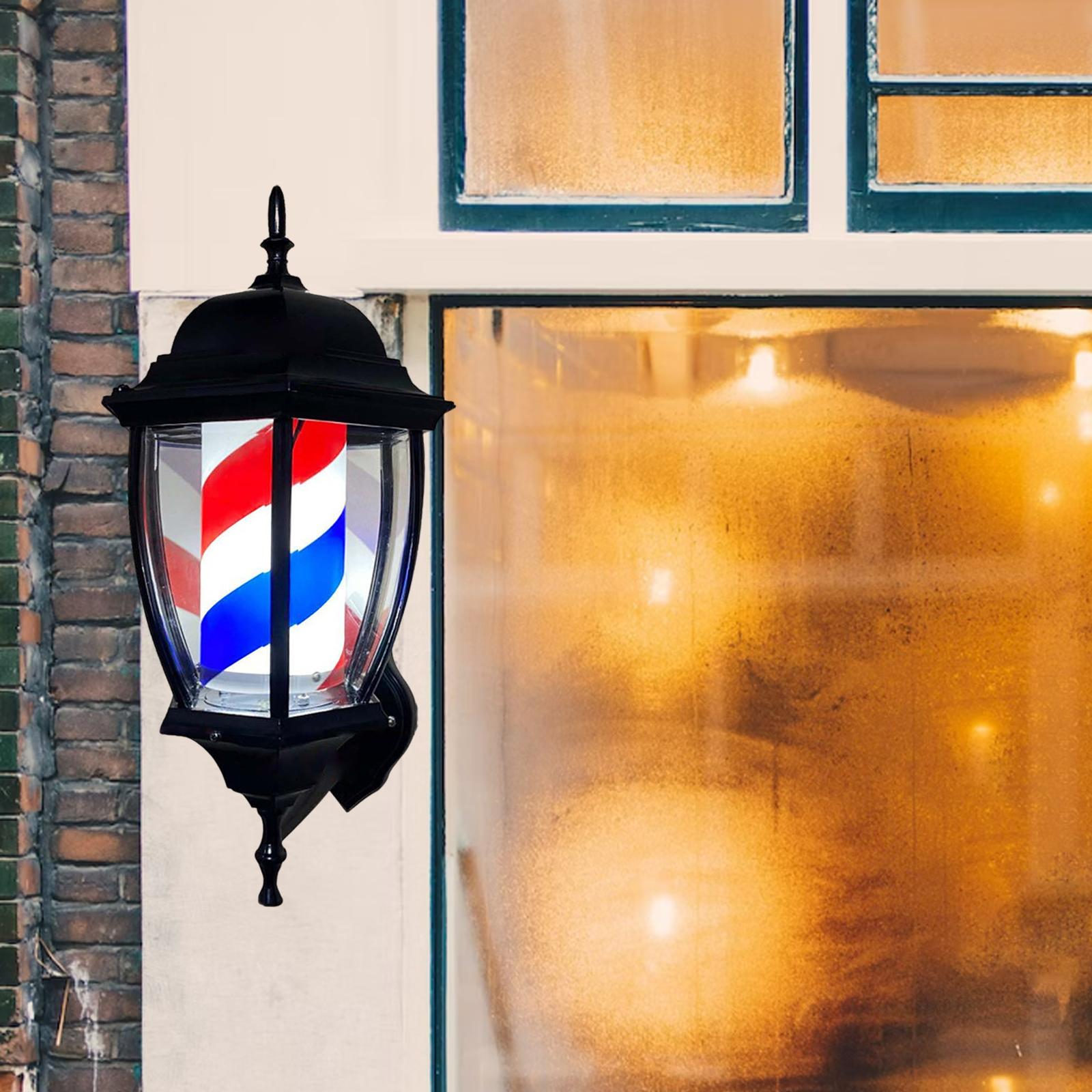 Barber Pole Light Rotating Lig - Outdoor Lighting Wall Mount のレビューと価格