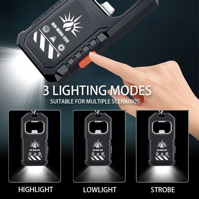 2Pcs Portable LED COB Keychain - Outdoor Lighting Usb のレビューと価格