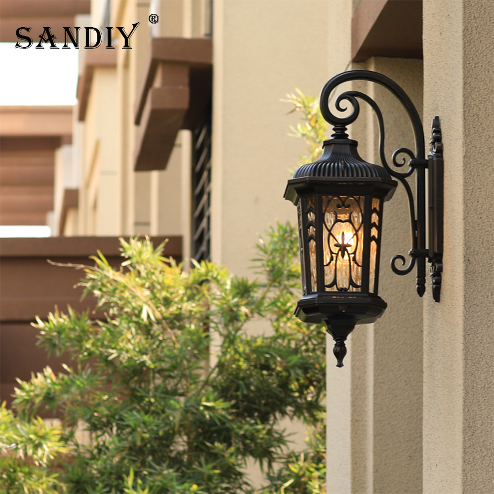 SANDIY Retro Outdoor Wall Ligh - Outdoor Lighting Uk のレビューと価格