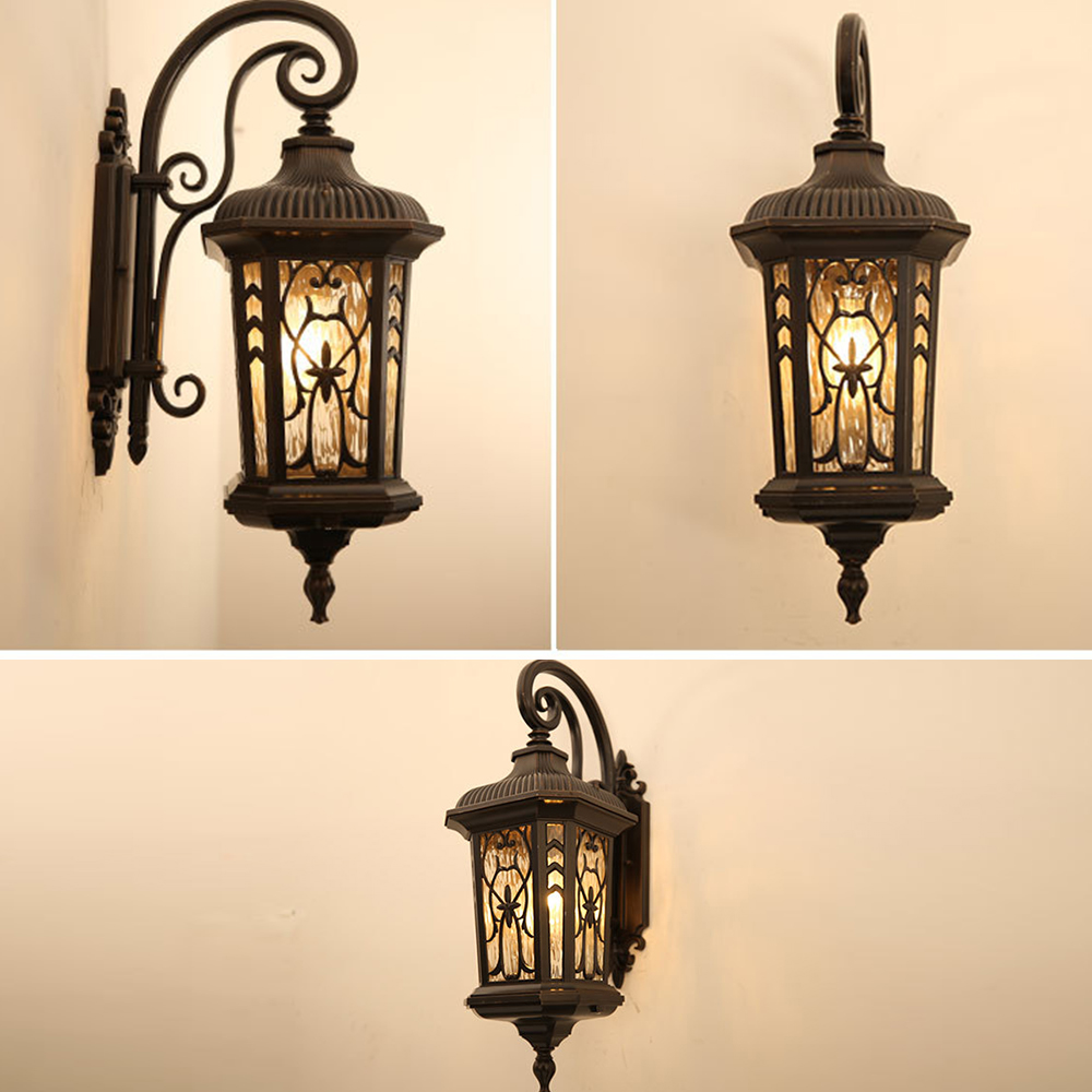 SANDIY Retro Outdoor Wall Ligh - Outdoor Lighting Uk のレビューと価格