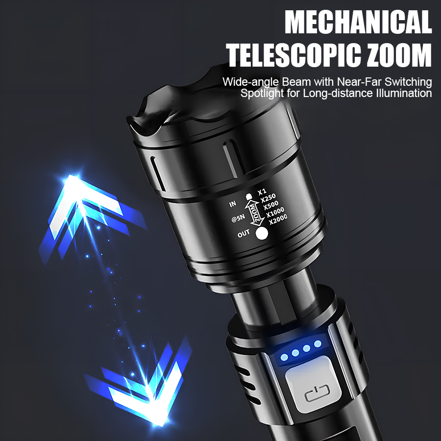 High Power P50 LED Flashlight  - Outdoor Lighting Usb のレビューと価格