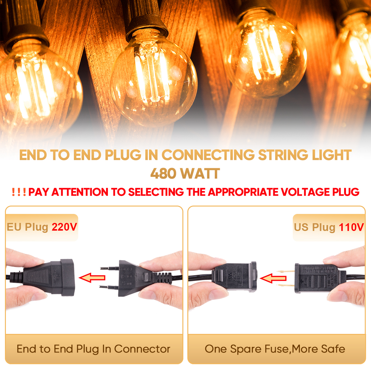 Vintage LED G40 Street Garland - Outdoor Lighting Uk のレビューと価格