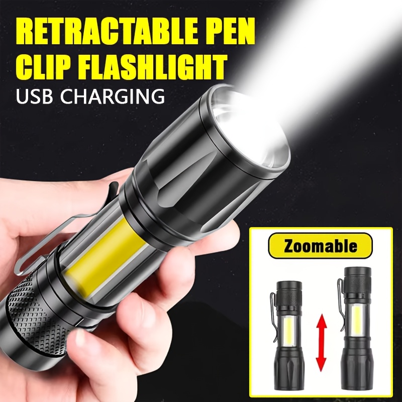 Mini LED Flashlight COB Floodl - Outdoor Lighting Usb のレビューと価格