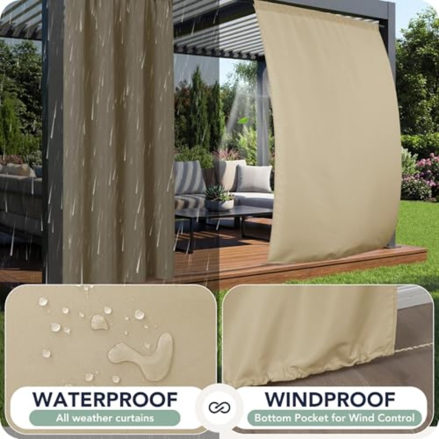 Outdoor Curtains for Patio Wat - Outdoor Lighting Gazebo のレビューと価格
