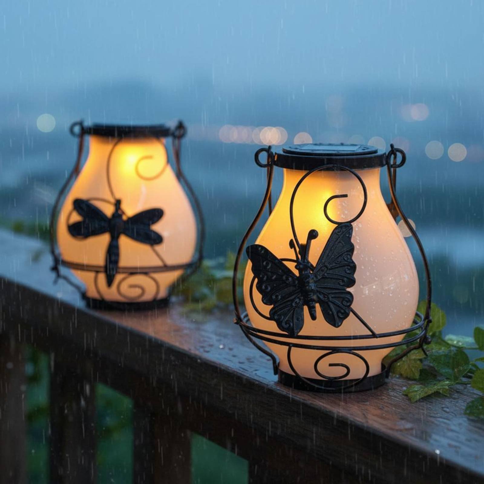 Solar Butterfly Lantern Waterp - Outdoor Lighting Battery のレビューと価格