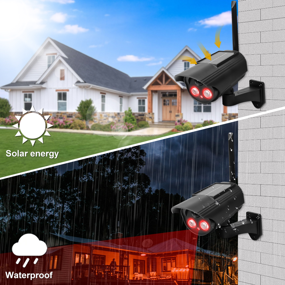 Outdoor Solar Simulation Camer - Outdoor Lighting On House のレビューと価格