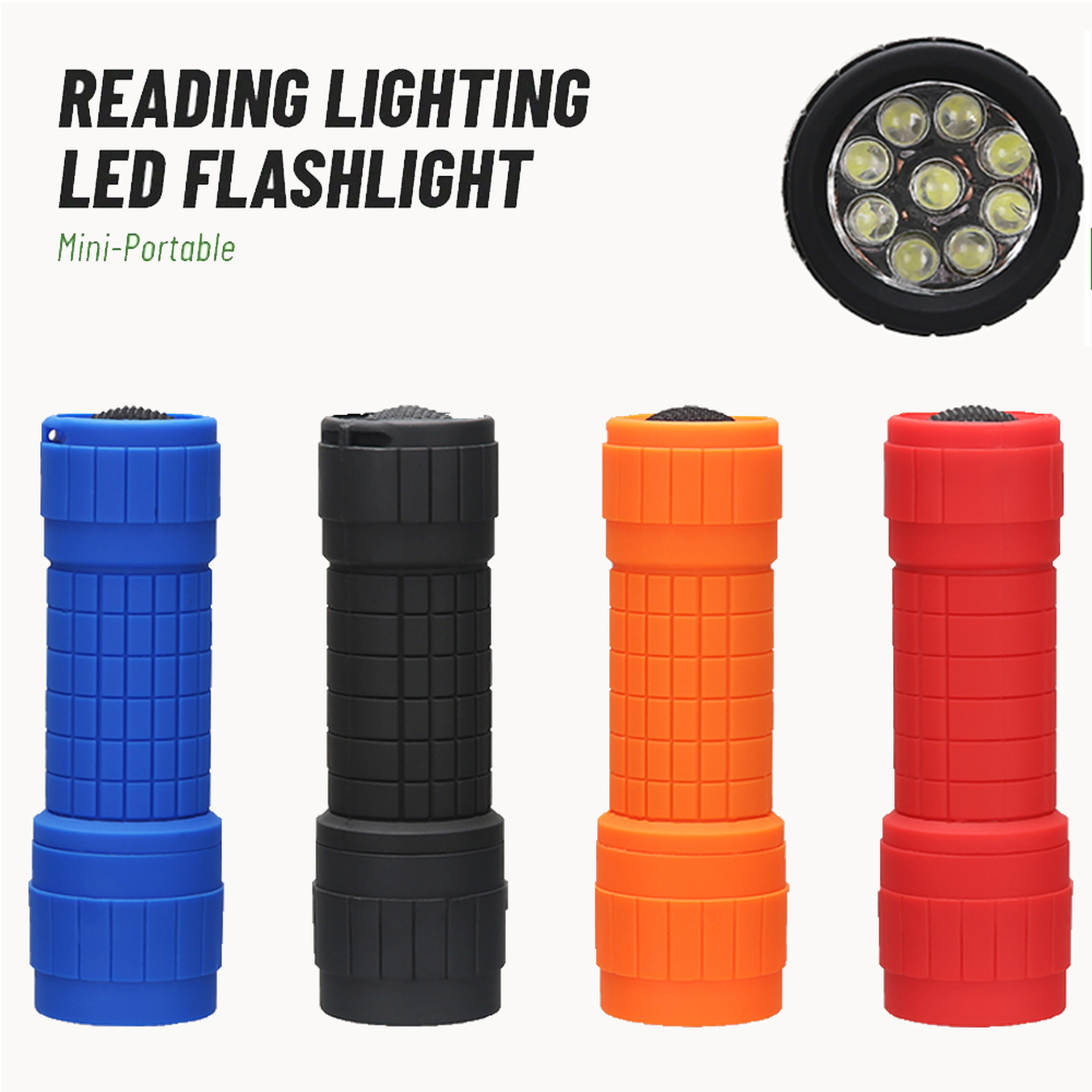 Mini Portable Flashlight Nine  - Outdoor Lighting Battery のレビューと価格