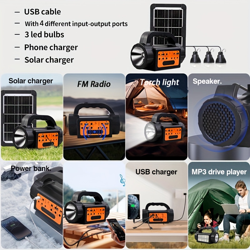 Solar Rechargeable Camping Lig - Outdoor Lighting Solar のレビューと価格