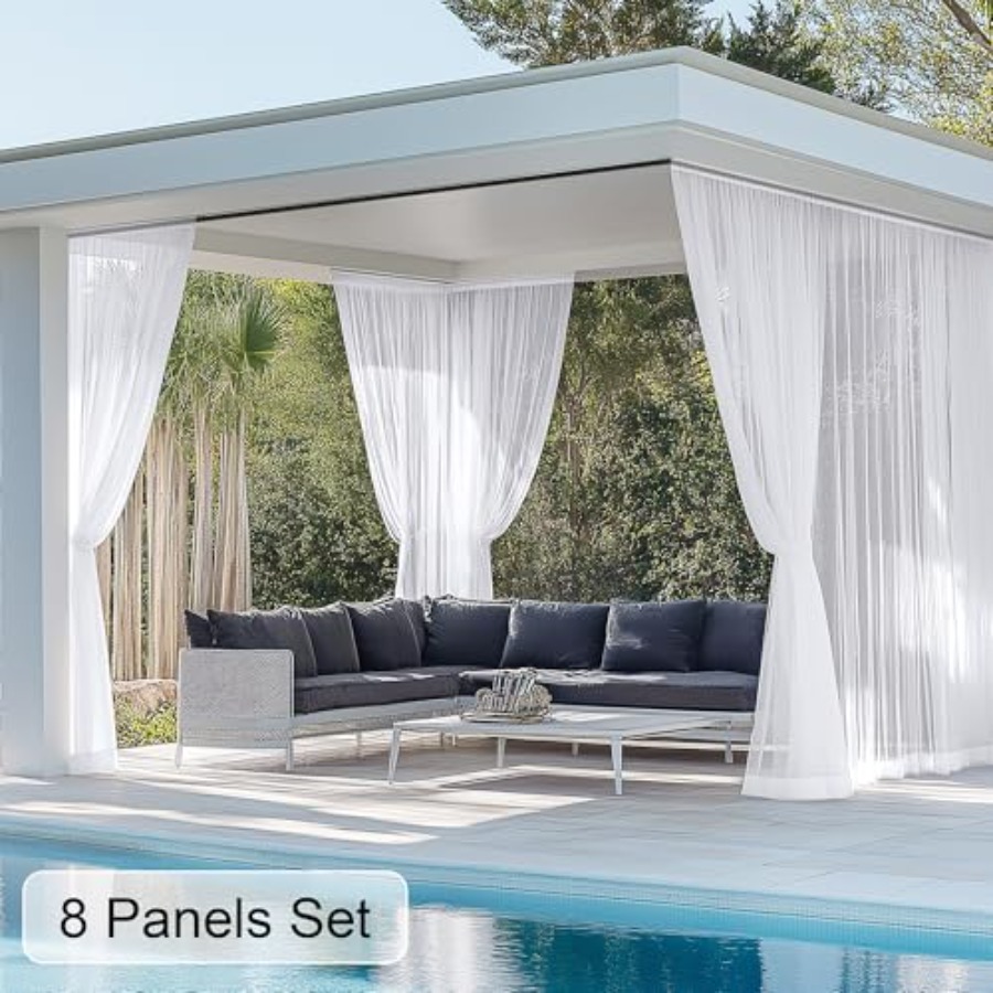 Outdoor sheer curtains for pat - Outdoor Lighting Gazebo のレビューと価格